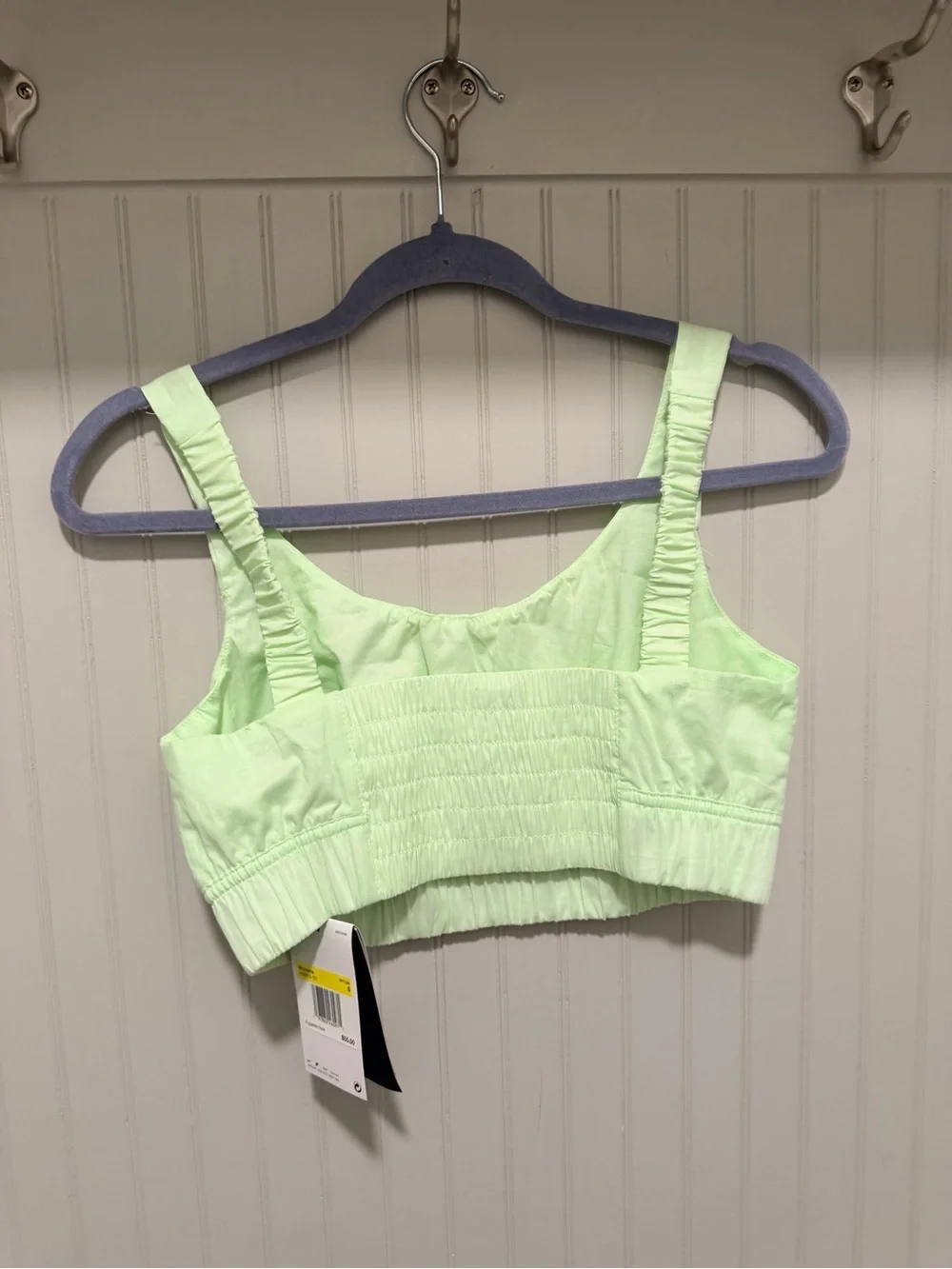 Nike Pale Lime Scoop Neck Crop Top